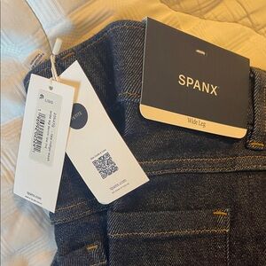 SPANX Dark Blue Flare Petite Size L